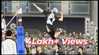 Bokuto line shot  Fukurodani vs Eiwa  Haikyuu to the top [upl. by Norre]