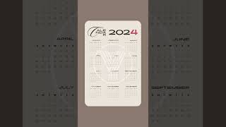 2024 Calendar  Download Free [upl. by Neelyaj]