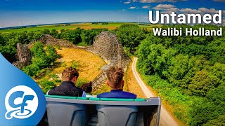 Untamed back seat onride 5K POV 60fps Walibi Holland [upl. by Ahsiakal]