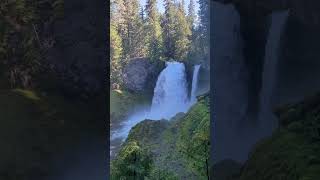 Sahalie falls off hwy 126 oregonwaterfalls waterfalls [upl. by Assirec]