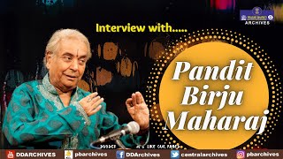 Interview with Pandit Birju Maharaj  Kathak  Classical Dance [upl. by Aikemat869]