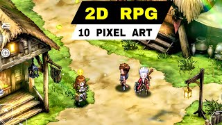 Top 10 Best 2D RPG Games mobile  Best PIXEL ART Open World 2D Games RPG for Android amp iOS [upl. by Ahtikal]