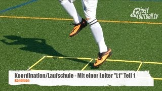 Fussballtraining Laufleiter quotL1quot  Koordination  Kondition [upl. by Aylad32]