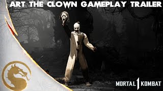 Mortal Kombat 1  Art the Clown Gameplay Trailer [upl. by Nomra440]