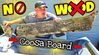 Coosa Board Jon Boat Transom DIY NO WOOD  NO ROT [upl. by Snowman669]