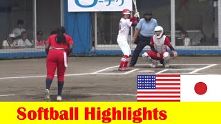 Team USA vs Team Japan Softball Game 2 Highlights July 6 2024 [upl. by Spevek]