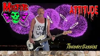 Attitude  Misfits bass cover Happy New Year [upl. by Kohler949]