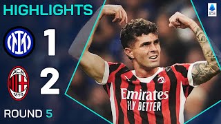 INTERMILAN 12  HIGHLIGHTS  Pulisic strikes in Milan derby win  Serie A 202425 [upl. by Hinkel]