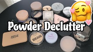 POWDER COLLECTION amp DECLUTTER minimalist Declutter [upl. by Gurevich]