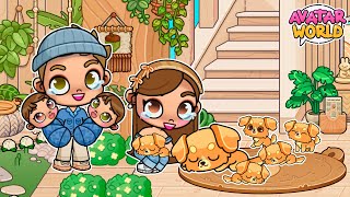 NUESTRA MASCOTA TIENE PERRITOS CACHORROS BEBÉS 🐶🍼 en Avatar World  Alicia Gameplays 🩷 [upl. by Aihtebat284]