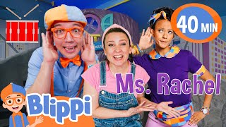 Blippi amp Ms Rachels Musical Party  💤 Bedtime Wind Down and Sleep with Moonbug Kids [upl. by Elledoj260]