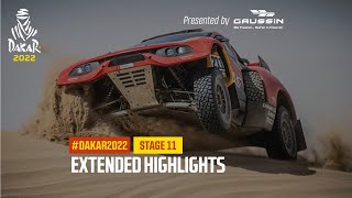 Extended highlights of the day presented by Gaussin  Stage 11  Dakar2022 [upl. by Ahcas]