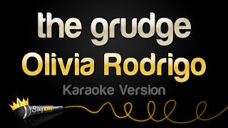 Olivia Rodrigo  the grudge Karaoke Version [upl. by Lalad897]