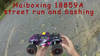 Haiboxing 18859A 118th scale brushless truck Review and bash [upl. by Hite]