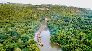 Best Eco Floating Hotel in Kanchanaburi Thailand in 2023  River Kwai Jungle Rafts Floating resort [upl. by Rubliw]