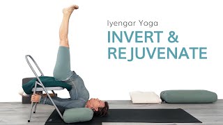 Invert amp RejuvenateRestorative Iyengar Yoga [upl. by Eldredge]