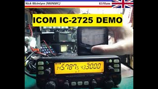 Icom IC2725 Function Test [upl. by Michey]