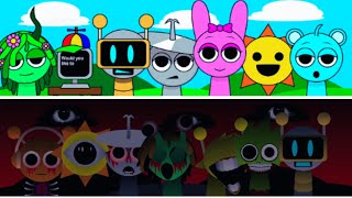 Incredibox  Sprunki but in IMSOSPRUNKI Sauceless Versions vs imsosprunki Versions [upl. by Yelrehs]