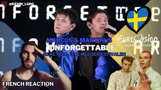 FRENCH REACTION TO MARCUS amp MARTINUS  UNFORGETTABLE  SWEDEN  EUROVISION 2024 [upl. by Aiksas371]