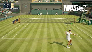 Top Spin 2K25  Carlos Alcaraz Vs Matteo Berrettini I Wimbledon I Legend Difficulty PS5 [upl. by Noynek]