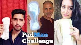 Celebrities PadMan Challenge  Akshay KumarArmaan Malik Sonam Kapoor  PadMan  R B YouTube 2018 [upl. by Acenes]