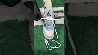 Jordan 4 Laces Tutorial Shorts Jordan4 lacing laces tutorial Airjordan Kicks Drip hype [upl. by Earvin]