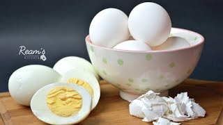 Hard Boiled Eggs  بيض مسلوق أساسياتريم [upl. by Panther844]