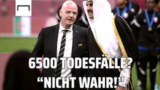 Gianni Infantino Möchte die Zahl der Todesopfer in Katar klarstellen  WM 2022 [upl. by Goodwin]