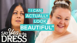 Emotional Bride Discovers How Beautiful She Truly Is  Curvy Brides Boutique [upl. by Fraser]