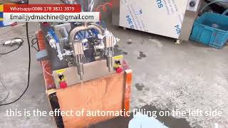 Double Heads Pneumatic Liquid Filling Machine Operation Steps [upl. by Neleag]