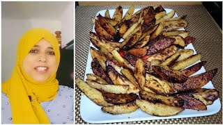 recette potatoes maison وصفة البطاطس محلية الصنع [upl. by Aetnuahs]