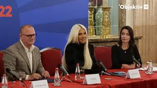 Za doček Nove 2022 godine ispred Skupštine pevaju Jelena Karleuša Marija Šerifović i Sara Jo [upl. by Sapienza]