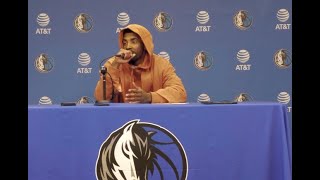 Mavs Kyrie irving talks DoncicBooker confrontation says no one is going to fight in NBA [upl. by Ellehcsar236]