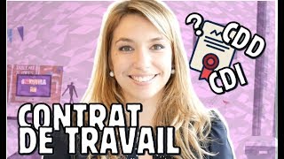 CDI amp CDD  Le Contrat de Travail 🤓  DROIT DU TRAVAIL  TUTO [upl. by Ecertak]