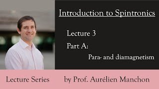 L3PA Introduction to Spintronics Para and diamagnetism ENG [upl. by Allyce]