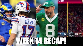 Recapping Week 14 NFL Action RamsBills Thriller Jets Miss Playoffs Again Stupid Chiefs [upl. by Veats]