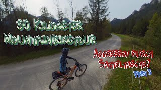 90 Kilometer mit dem MOUNTAINBIKE durch die Berge  Satteltaschen Desaster Part 3 [upl. by Nnaassilem]