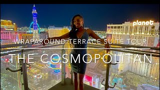 Cosmopolitan Las Vegas Wraparound Terrace Suite Tour wNight view at the end [upl. by Spratt299]