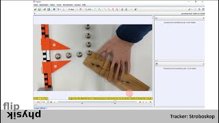 Stroboskopdarstellung von Bewegungen mit Tracker [upl. by Dulci]