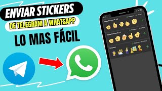 COMO Pasar tus PAQUETES DE STICKERS Animados de TELEGRAM a WHATSAPP con un solo click  soundypc [upl. by Enimsaj]