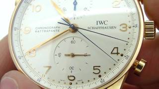 IWC Portuguese Ratrapante Chronograph [upl. by Assilrac906]