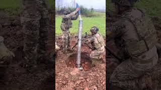 A Ukrainian soldier is hitting the shell with a hammer🪖militaryshorts military war [upl. by Hooke]