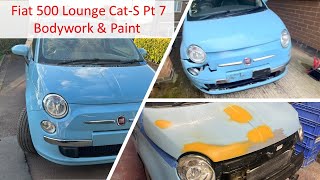 Fiat 500 Lounge Cat S Pt7  Bodywork amp Paint Almost Done [upl. by Jewel]