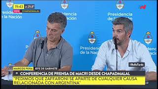 Marcos Peña quotZaffaroni por su investidura debería tener otro tipo de decoroquot [upl. by Lerrud]