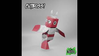 Netroids Roboboss S2 Fan Art megaman 3dpapercraft 8bit [upl. by Rutger]