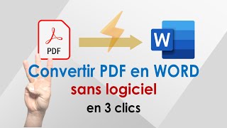 Convertir un PDF en Word sans logiciel supplémentaire  Modifier un fichier PDF [upl. by Dirraj794]