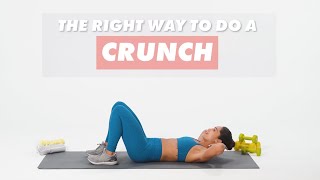 How To Do Crunches  The Right Way  WellGood [upl. by Yenwat]