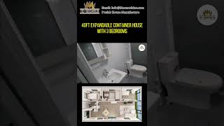 40ft expandable container house with 3 bedroomcontainerhouse [upl. by Ielhsa295]