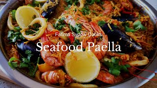 EASY AND DELICIOUS SEAFOOD PAELLA 🥘🥘🦐🦞🦑🦪🦀 [upl. by Suravaj]