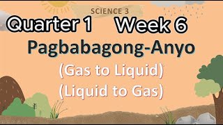 Science 3 Quarter 1 Week 6 Solid to liquid  liquid to Gas science [upl. by Lennej]